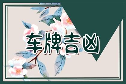 车牌号测算基础
